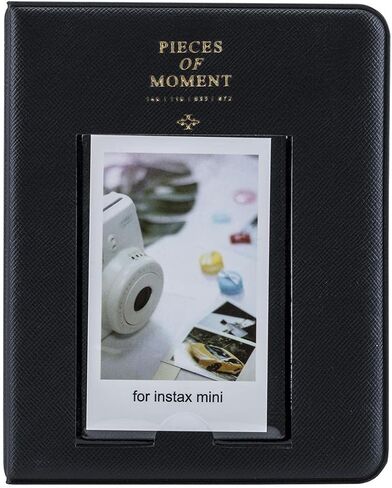 Fujifilm Instax Mini Instant Camera Film: 100 Shoots Total, (10 Sheets x 10) Bundle with Slinger 64 Pocket Mini Instax Photo Album - Capture Memories Anytime, Anywhere (Black) in Saudi Arabia
