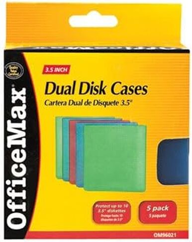 OfficeMax 5 عبوات من الأقراص المرنة 3.5 بوصة 2 في 1 0M96021 in Kuwait