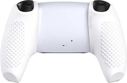 PlayVital Guardian Edition غطاء سيليكون مريح وناعم لوحدة التحكم لجهاز ps5 متوافق مع جلود حماية مطاطية لمحطة الشحن مع أغطية عصا التحكم لجهاز ps5 - أسود in Kuwait