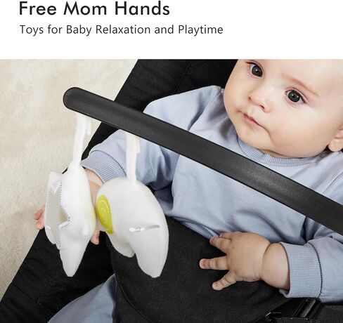 Baby Bouncer Chair - Comfortable Support for Your Little One's Blissful Moments (Net, Black) in Saudi Arabia