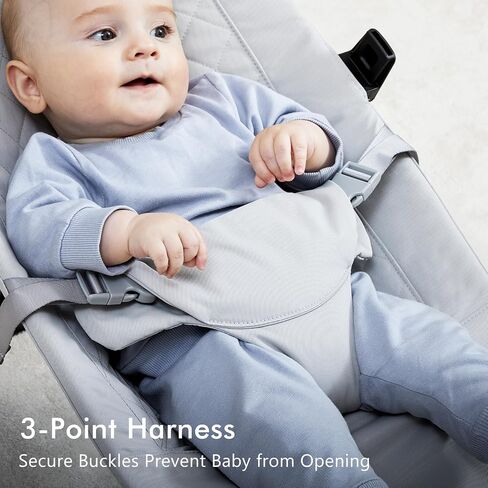 Baby Bouncer Chair - Comfortable Support for Your Little One's Blissful Moments (Normal, Black) in Kuwait