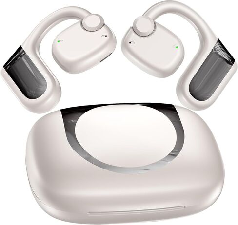 Wireless Bluetooth 5.3 Open Ear Headphones Sport Earbuds with Earhooks IPX7 Waterproof Dual Microphones,Clear Sound Comfortable Fit,88H Playtime Suitable for Running,Fitness(Black) in Saudi Arabia