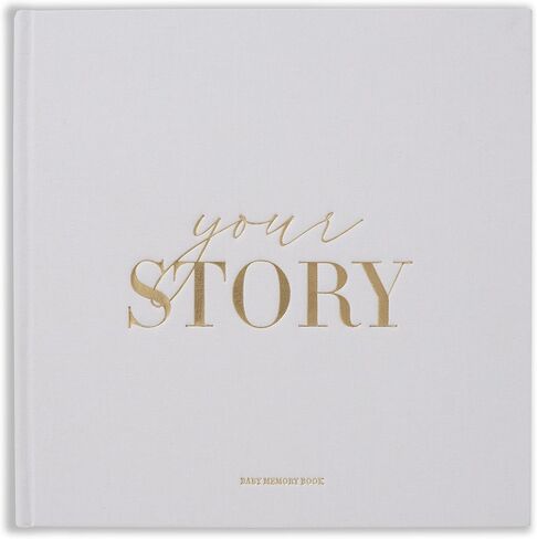 Baby Memory Book New Mom Gift - Your Story - Baby Record Book & Photo Album - Gift for Newborn Baby Boy & Girl, Great For Baby Showers (Cream) in Kuwait