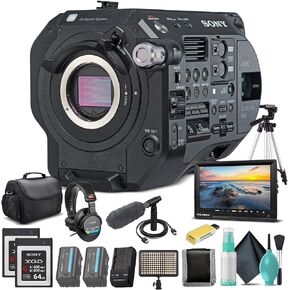 Sony PXW-FS7M2 XDCAM Super 35 Camera System PXW-FS7M2 with 2-64GB Memory Card, 2 Extra Batteries, UV Filter, LED Light, Case, Sony Shotgun Mic, Sony MDR-7506 Headphones - Professional Bundle