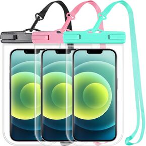2024 Waterproof Phone Pouch: 3 Pack Cruise Ship Essentials Must Haves Dry Bag for Vacation Beach Travel Kayak Accessories, Water proof Phone Case for iPhone 15 14 13 12 Pro Plus Max Galaxy