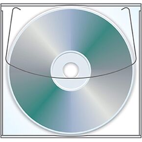 Adhesive CD | DVD Sleeve, 5.25" x 5", No Holes - Box of 1000