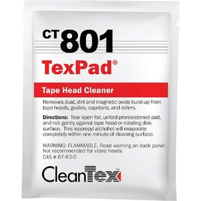Cassette Tape Head Cleaner Pads, VHS Video Head Cleaner and Demagnetizer, Box of 80