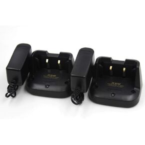 (2-Pack) SBH-28 Desktop Rapid Charger for Yaesu FT-70 FT-70R FT-70DR Two Way Radio SBR-24LI Battery Charger