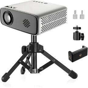 Mini Projector Stand, Table Top Mini Projector Tripod Stand with Tilt Angle Adjustable Small Tripod for Projector Mini, Cameras, DSLR, Smartphones