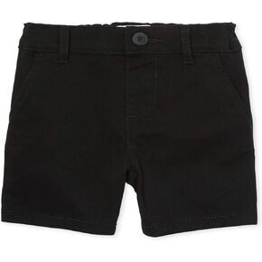 The Children's Place baby girls Toddler Uniform Chino Shorts, Black, 4T US