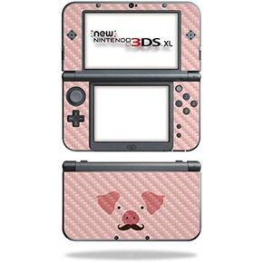 MightySkins Carbon Fiber Skin for Nintendo New 3DS XL (2015) - Albino Python | Protective, Durable Textured Carbon Fiber Finish | Easy to Apply, Remove, and Change Styles | Made in The USA