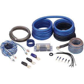 Rockville RWK21 2 Gauge Amp Installation Kit ANL Fuse Holder 100% Copper RCA,Black in Kuwait
