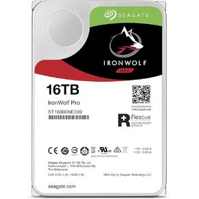 Seagate IronWolf Pro ST16000NE000 16 TB Hard Drive - 3.5" Internal - SATA (SATA/600), Mechanical Hard Disk
