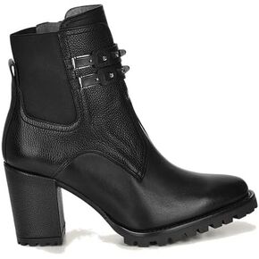 FRANCO CUADRA Women's Bootie in Genuine Leather Black