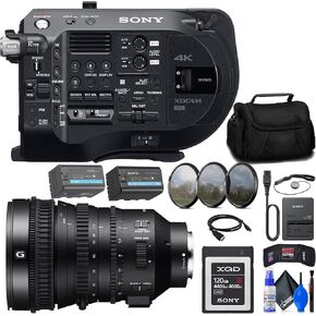 Sony PXW-FS7M2 XDCAM Super 35 Camera System (PXW-FS7M2) + Sony E PZ 18-110mm Lens + 120GB Card + BP-U35 Battery + Filter Kit + Bag + Memory Wallet + Cap Keeper + Cleaning Kit + HDMI Cable (Renewed)