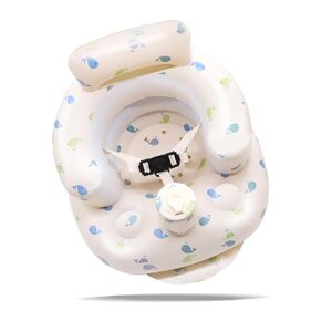 مقعد AirSwim Baby قابل للنفخ للأطفال من عمر 3 أشهر فما فوق، مقعد دعم الطفل ذو 3 نقاط، كرسي أطفال صيفي للجلوس، مقعد محمول قابل للنفخ على الأرض، مقعد على شكل حوت in Kuwait