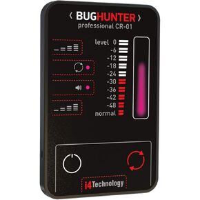 Anti-spy Bug Detector | Pocket RF Signal Detector | High Sensitive Spy Bug Sweeper | Search for GPS Tracker, Mobile Phones, Wi-Fi, 3G, 4G, GSM, Wireless Camera | i4Technology CR-01