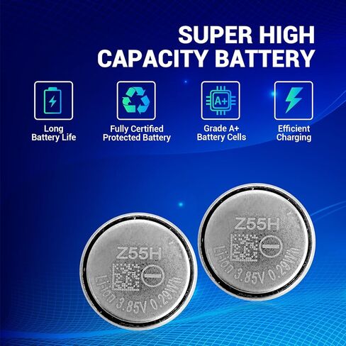 Z55H Battery, [2PCS] High Capacity Li-ion Replacement Battery for Sony WF-1000XM4 Wireless Earbud Headphones Battery with Glue Tool Repair Kit+ Earphones Cleaning Pen in Kuwait