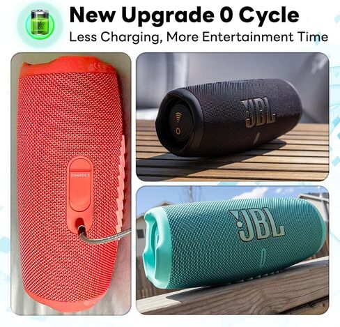 بطارية بديلة GSP-1S3P-CH40 بقدرة 10500 مللي أمبير في الساعة لمكبر صوت بلوتوث JBL Charge 5 المقاوم للماء، 2024 ترقية بطارية عالية السعة 3.7 فولت مع مجموعة أدوات إصلاح in Kuwait