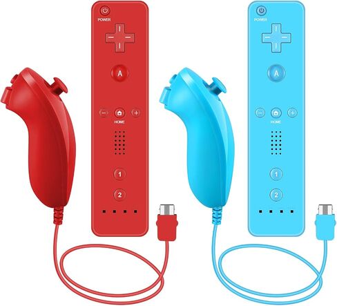 جهاز التحكم عن بعد Crifeir Wii وNunchuck، متوافق مع وحدات تحكم Wii/Wii U، مع ردود فعل الاهتزاز/وظيفة مكبر الصوت المدمجة (RB) in Saudi Arabia