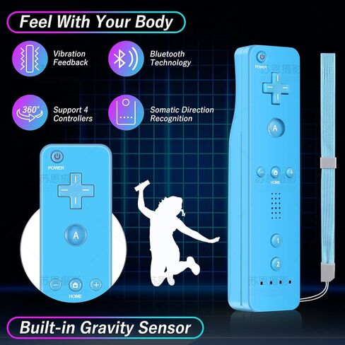جهاز التحكم عن بعد Crifeir Wii وNunchuck، متوافق مع وحدات تحكم Wii/Wii U، مع ردود فعل الاهتزاز/وظيفة مكبر الصوت المدمجة (RB) in Saudi Arabia