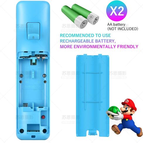 جهاز التحكم عن بعد Crifeir Wii وNunchuck، متوافق مع وحدات تحكم Wii/Wii U، مع ردود فعل الاهتزاز/وظيفة مكبر الصوت المدمجة (RB) in Saudi Arabia