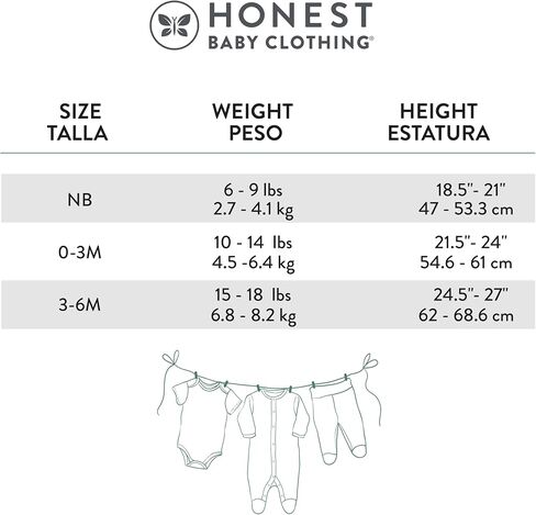 مجموعة هدايا متعددة الأغراض من HonestBaby للجنسين - مصنوعة من القطن العضوي بنسبة 100% للأطفال حديثي الولادة من الأولاد والبنات للجنسين in Kuwait