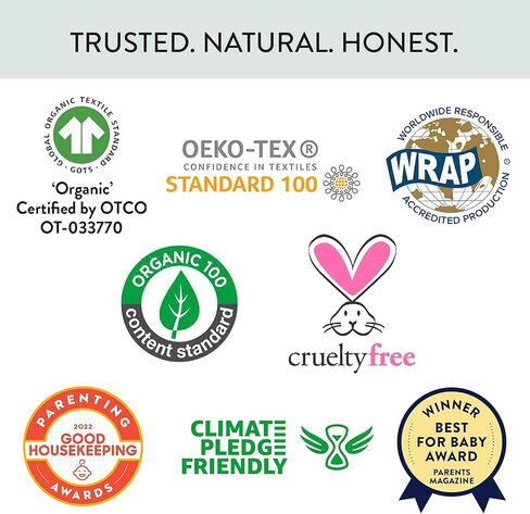 مجموعة هدايا متعددة الأغراض من HonestBaby للجنسين - مصنوعة من القطن العضوي بنسبة 100% للأطفال حديثي الولادة من الأولاد والبنات للجنسين in Kuwait