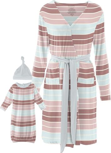 رداء الأمومة/الرضاعة النسائي من KICKEE مع مجموعة ثوب Layette، فسكوز فائق النعومة من الخيزران in Saudi Arabia