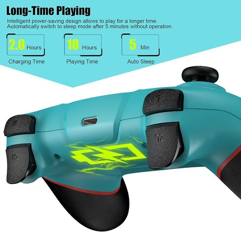 Diswoe Upgraded Wireless Controller for Switch/Lite/OLED Pro Controller for Switch Remote Joystick Gamepad Supports Wake up, Gyro Axis, Turbo, Dual Vibration and Screenshot Function in Saudi Arabia