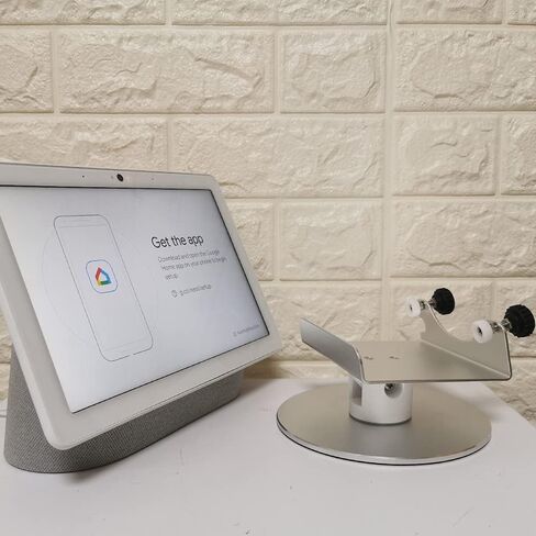 Stand only Made for Google Nest Hub Max, Adjustable Aluminum Swivel Stand with Google nest hub max 10" Smart Display - Horizontal 360 Rotation Longitudinal Angle Change (Black) in Saudi Arabia