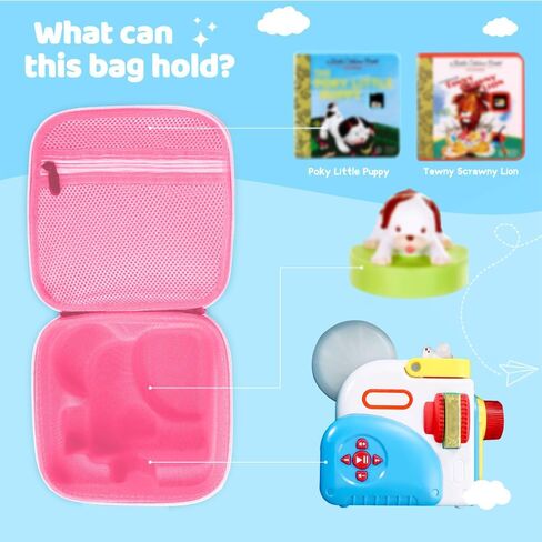 حقيبة حمل متوافقة مع Little Tikes Story Dream Machine، حقيبة تخزين محمولة للكتب والشخصيات وغيرها من الملحقات - مناسبة للسفر والتخزين المنزلي (أزرق) in Kuwait