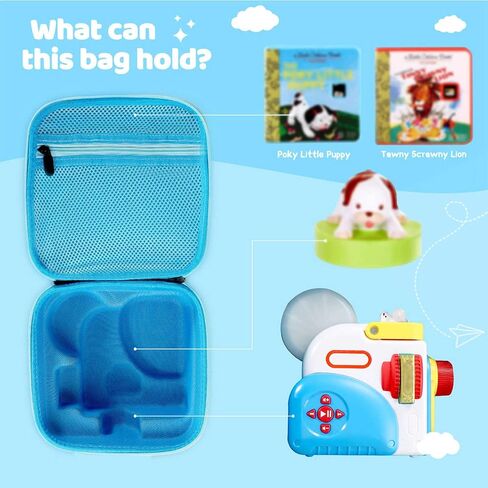حقيبة حمل متوافقة مع Little Tikes Story Dream Machine، حقيبة تخزين محمولة للكتب والشخصيات وغيرها من الملحقات - مناسبة للسفر والتخزين المنزلي (أزرق) in Kuwait