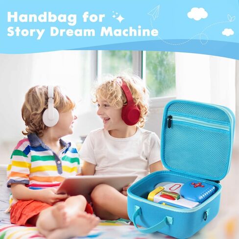 حقيبة حمل متوافقة مع Little Tikes Story Dream Machine، حقيبة تخزين محمولة للكتب والشخصيات وغيرها من الملحقات - مناسبة للسفر والتخزين المنزلي (أزرق) in Kuwait