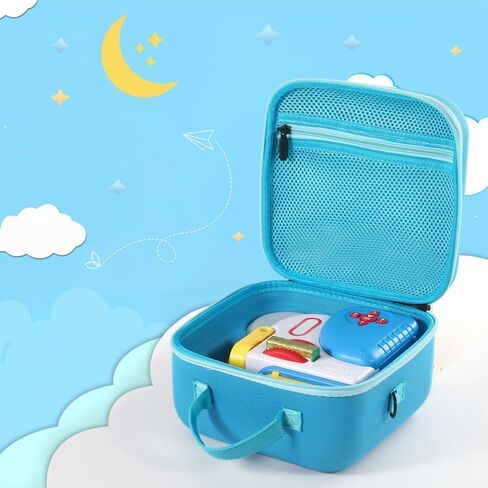 حقيبة حمل متوافقة مع Little Tikes Story Dream Machine، حقيبة تخزين محمولة للكتب والشخصيات وغيرها من الملحقات - مناسبة للسفر والتخزين المنزلي (أزرق) in Kuwait