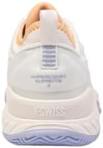 حذاء التنس Hypercourt Supreme 2 للسيدات من K-Swiss (رمادي بنفسجي/أبيض/أخضر ليموني) in Kuwait