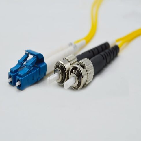 FCD - 1M OS2 LC ST Fiber Patch Cable | 10Gb Duplex 9/125 LC to ST Singlemode Jumper 1 Meter (3.28ft) | 1gb 10gb smf UPC sfp 10gbase sm PVC ofnr lc-st in Saudi Arabia