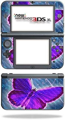 MightySkins Carbon Fiber Skin for Nintendo New 3DS XL (2015) - Albino Python | Protective, Durable Textured Carbon Fiber Finish | Easy to Apply, Remove, and Change Styles | Made in The USA in Saudi Arabia