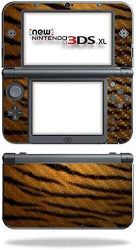 MightySkins Carbon Fiber Skin for Nintendo New 3DS XL (2015) - Albino Python | Protective, Durable Textured Carbon Fiber Finish | Easy to Apply, Remove, and Change Styles | Made in The USA in Saudi Arabia