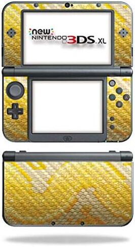 MightySkins Carbon Fiber Skin for Nintendo New 3DS XL (2015) - Albino Python | Protective, Durable Textured Carbon Fiber Finish | Easy to Apply, Remove, and Change Styles | Made in The USA in Saudi Arabia