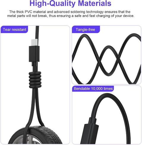 10FT USB-C Charger Cable Power Cord Wire Compatible with All-New Kindle Paperwhite 8G, Paperwhite Signature Edition 32G & Paperwhite Kids 11th Generation or 2021 & Newer (USB C Charger Set) in Saudi Arabia