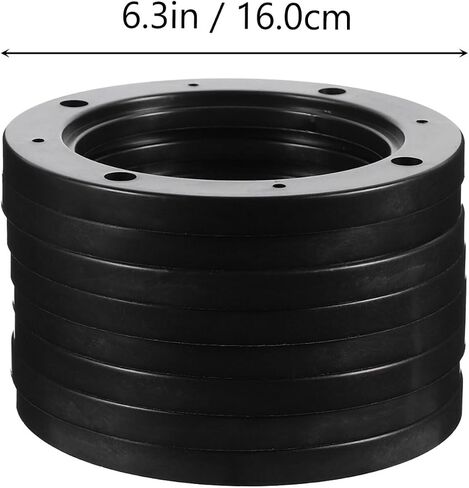 Mobestech 2 Pairs Car Speaker Sturdy Speaker Mount Bracket Ring Useful Adapter Auto Ring for Car (6.5 Inch), 17.5X17.5cm, Black, C7FVJXB952J57K17U in Saudi Arabia