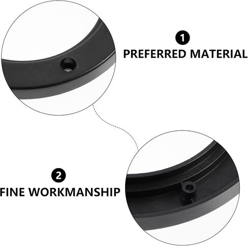 Mobestech 2 Pairs Car Speaker Sturdy Speaker Mount Bracket Ring Useful Adapter Auto Ring for Car (6.5 Inch), 17.5X17.5cm, Black, C7FVJXB952J57K17U in Saudi Arabia