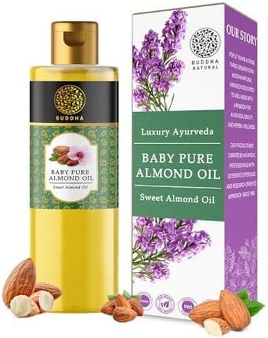 زيت اللوز الصغير المعصور من الخشب البكر - - للشعر الصحي والعناية بالبشرة اللطيفة - مناسب لحديثي الولادة والرضع (150 مل (عبوة من قطعة واحدة)) in Saudi Arabia