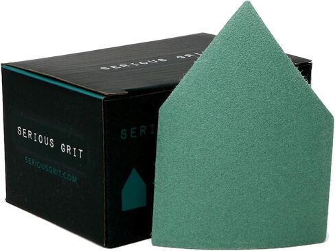 90mm x 65mm Triangle Sanding Sheet Assortment - Fits Milwaukee M12 FUEL™ Sanders - 80, 120, 150, 180, 220 Grit (10 of each) - Heavy-Duty Hook & Loop Film Sandpaper Pads - 50 Pack Box in Saudi Arabia