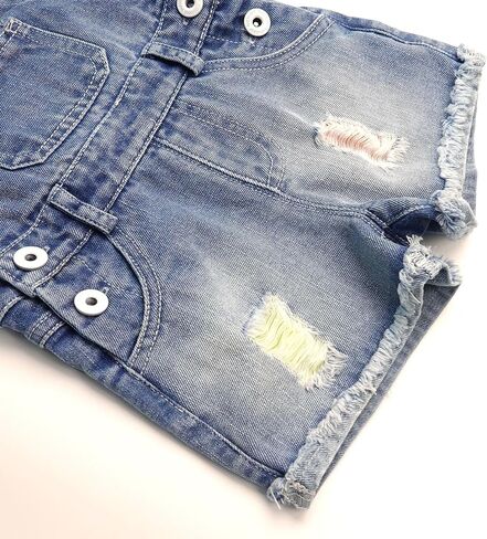 KIDSCOOL SPACE Baby Girls Denim Shorts,Toddler Little Boys Soft Jeans Summer Shortalls in Saudi Arabia