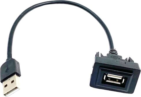2 قطعة ذكر إلى أنثى USB ميناء السيارة محول القابس الطاقة ، 34*23 مللي متر ساحة سيارة داش ميناء لتويوتا كامري RAV4 كورولا in Saudi Arabia