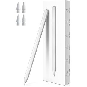 iPad Pencil 2nd Generation with Magnetic Fast Charging, Stylus Pen Work for iPad Pro 11 in 1/2/3/4, iPad Pro 12.9 in 3/4/5/6, iPad Air 4/5,iPad Mini 6 (Note: Not Suitable for The Latest 2024 iPad)
