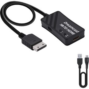 Mcbazel HDMI Converter Adapter for Sega Dreamcast, Sega DC to HDMI Converter, Plug & Play, Support Screen Ratio 4:3/16:9 Switching