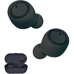 Gabba Goods TrueBuds Slick Wireless Earbuds: Stylish Design, Bluetooth 5.0, Voice Assistant Compatible, Ergonomic and Comfortable, Water Resistant, for Active Lifestyle, 12-Hour Battery Life (Black)